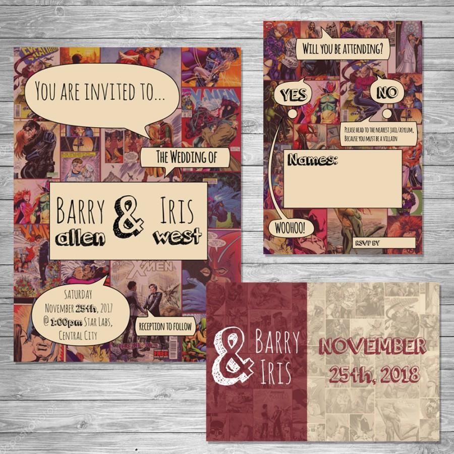 Mariage - Comic Book Wedding Invitation Set ~Digital~
