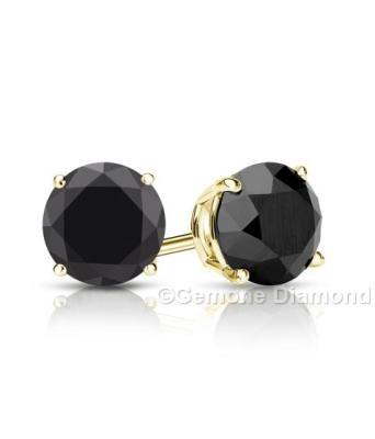 Wedding - 2.50 Carat Diamonds Stud Earrings In 14k Yellow Gold For Sale Online
