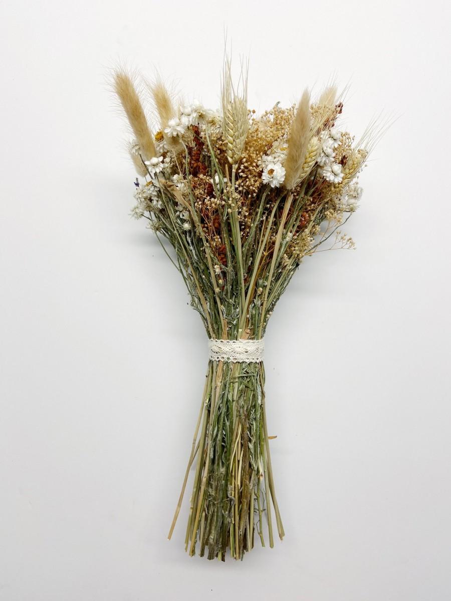 Свадьба - Fall Wedding Bouquet, Dried Flowers, Fall Bouquet,  preserved flowers, Rustic Bouquet, Ammobium, bunny tails, ammonium, red broom corn