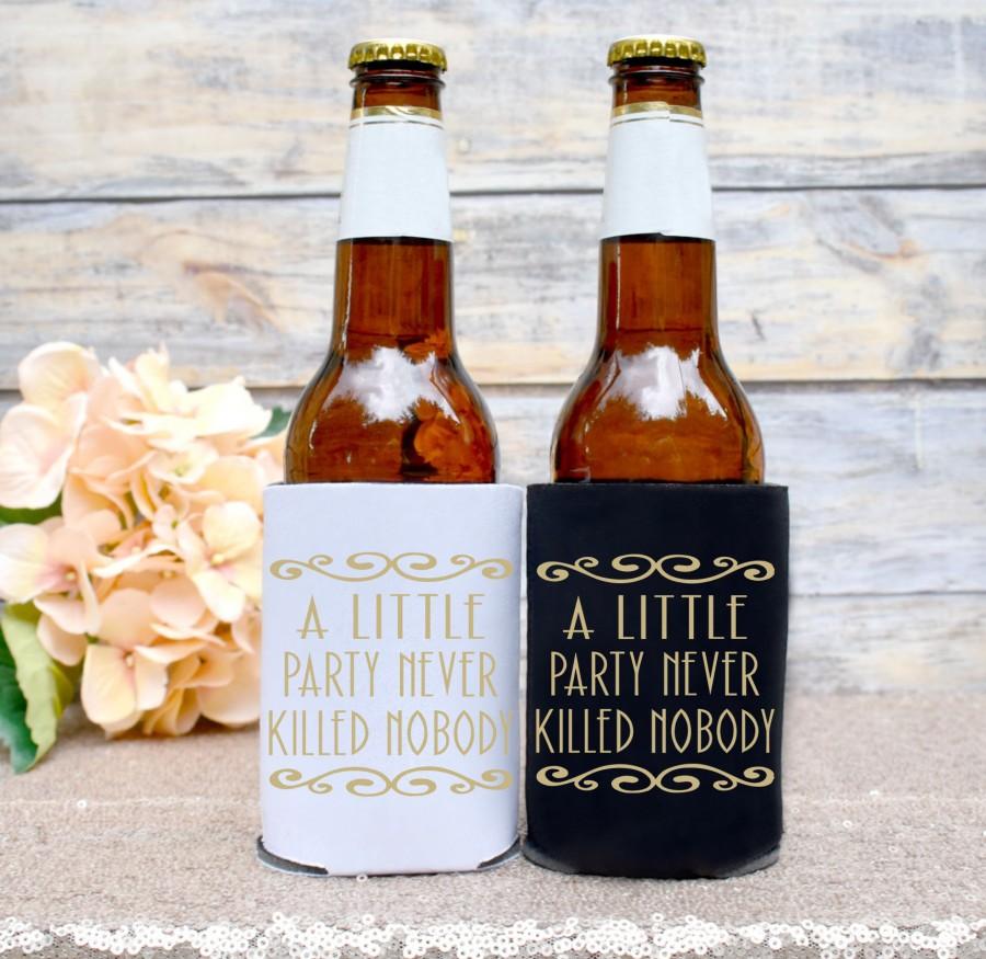 Mariage - A Little Party Never Killed Nobody Can Cooler. Gatsby Theme Can Cooler. Custom Bachelorette Party Can Cooler. Gatsby Theme Wedding.