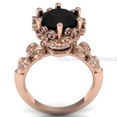زفاف - Buy Cheap Price Vintage Style Black Diamond Engagement Ring