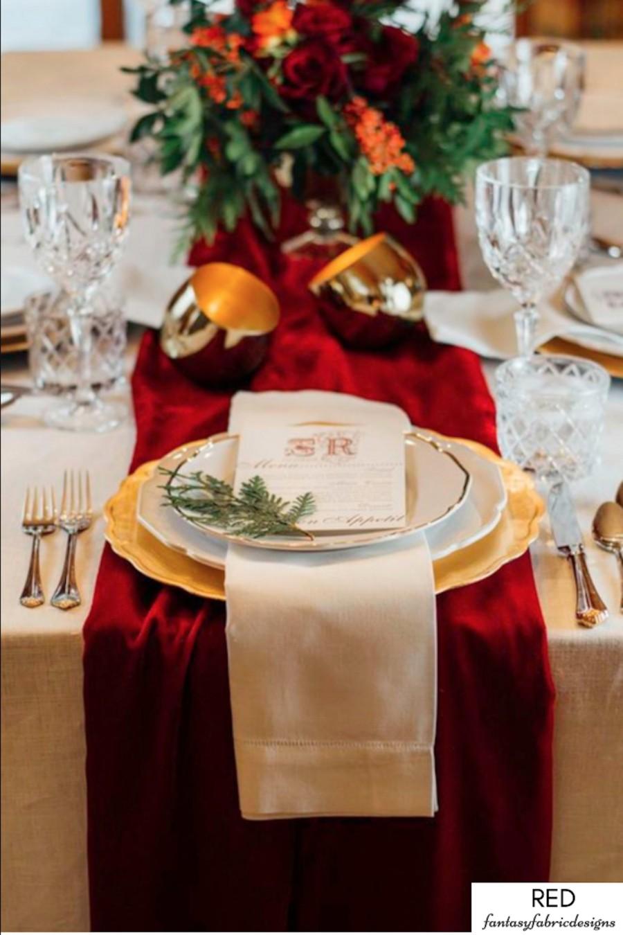 Свадьба - Velvet Table Runner, Christmas Decorations, Table Runner, Christmas Home Decor, Wedding, Wedding Decorations, Table Runner Boho, Table Cloth