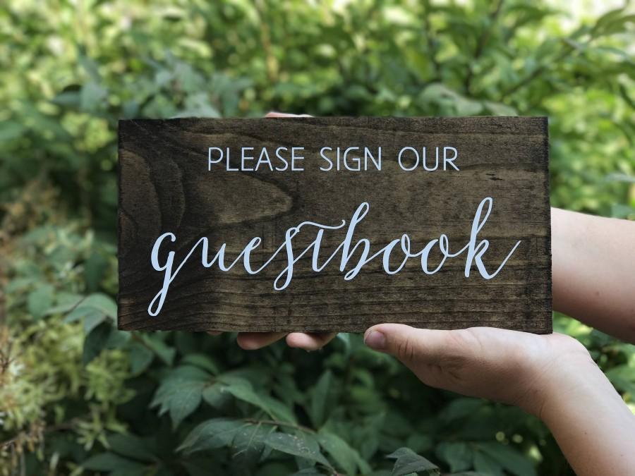 Mariage - Please sign our Guestbook Sign - Wedding Guestbook sign - wood guestbook - Wooden Wedding Signs - Sophia collection