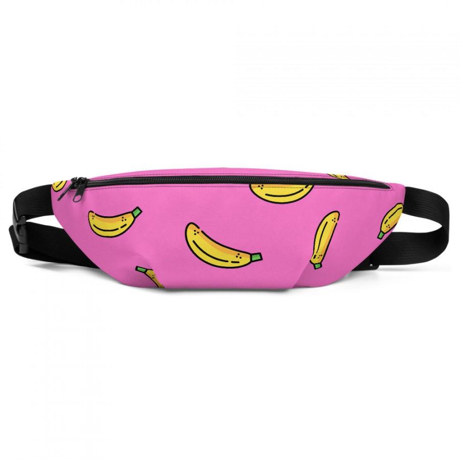 Mariage - Pink Banana Fanny Pack, Belt Bag, Festival Bag, Traveler Bag, Perfect Gift For Her
