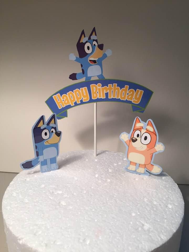 Mariage - Bluey Inspired Cake Topper