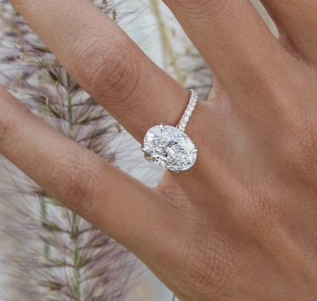زفاف - Wedding Ring, Engagement Ring, Promise Ring, Oval Cut Bridal Ring, Anniversary Gift for Girlfriend, 3 Carat Solitaire, 925 Sterling Silver