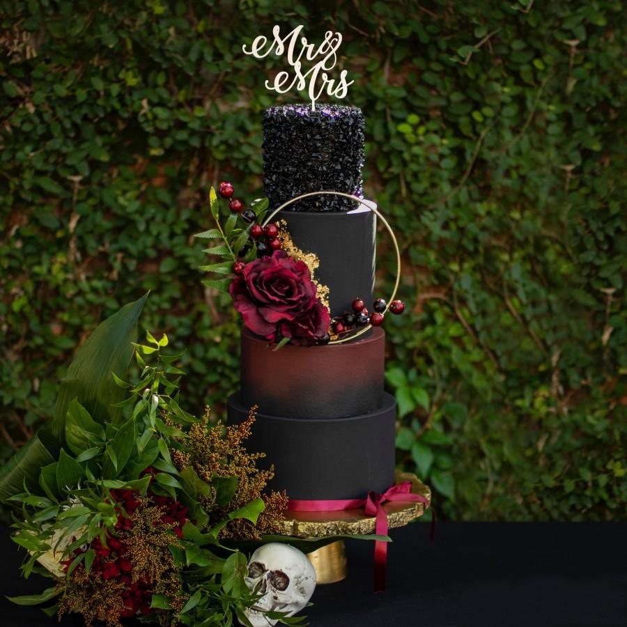 زفاف - Mr and Mrs Cake Toppers for Wedding by Naked Wood Works - Custom Wedding Cake Topper Personalized - Birthday Anniversary