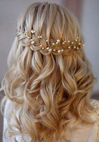 Hochzeit - Boho Bridal Headpiece Bridal Flower crown Bridal hair vine Bohemian Headpiece Wedding Headpiece Pearl Headband Wedding Hair Vine Headband