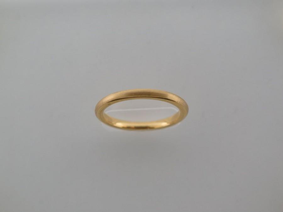 Hochzeit - 2mm Brushed Yellow Gold* Tungsten Carbide Unisex Band, Brushed Finish, 2mm Tungsten Ring, Wedding Band, Tungsten Carbide, Womens Ring, Mens