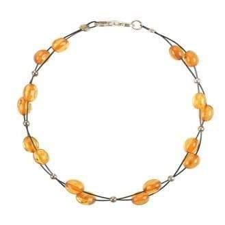 زفاف - Olive Baltic amber bracelet