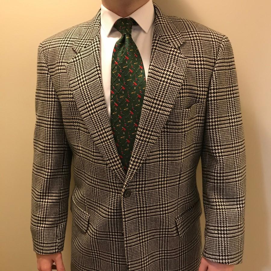 Свадьба - VINTAGE CASHMERE JACKET. James Johnson of Scotland. Size 40 tall (31"), perfect for 32"-34" waist. 100% cashmere from Scotland.
