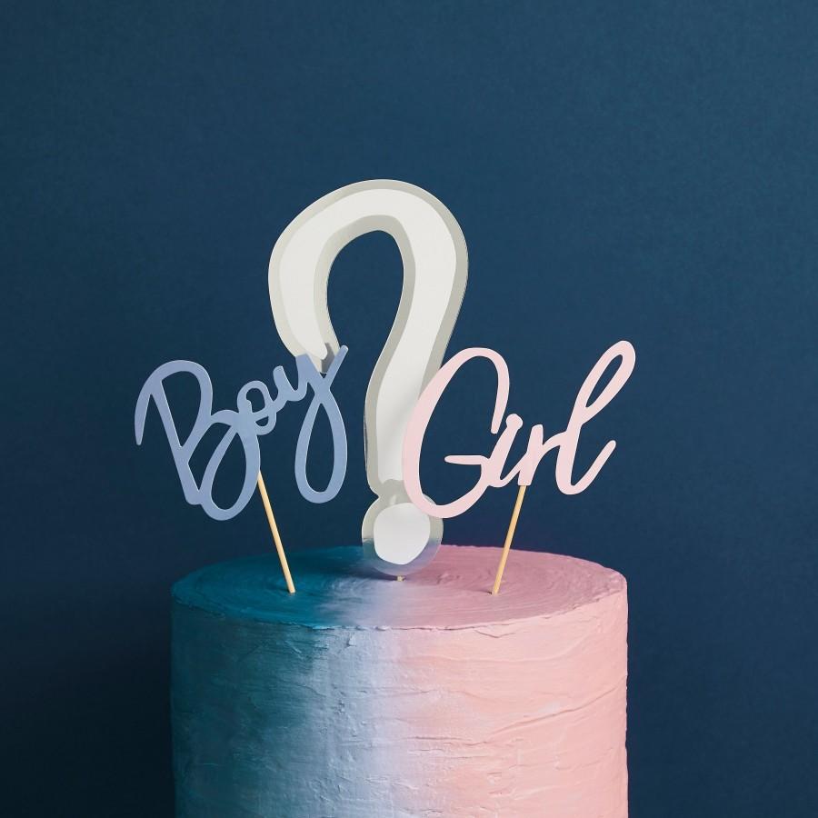 Mariage - Gender Reveal Cake Topper, Baby Shower Cake Decorations, Gender Neutral, Baby Shower Decor, Gender Reveal, New Baby Party, New Arrival
