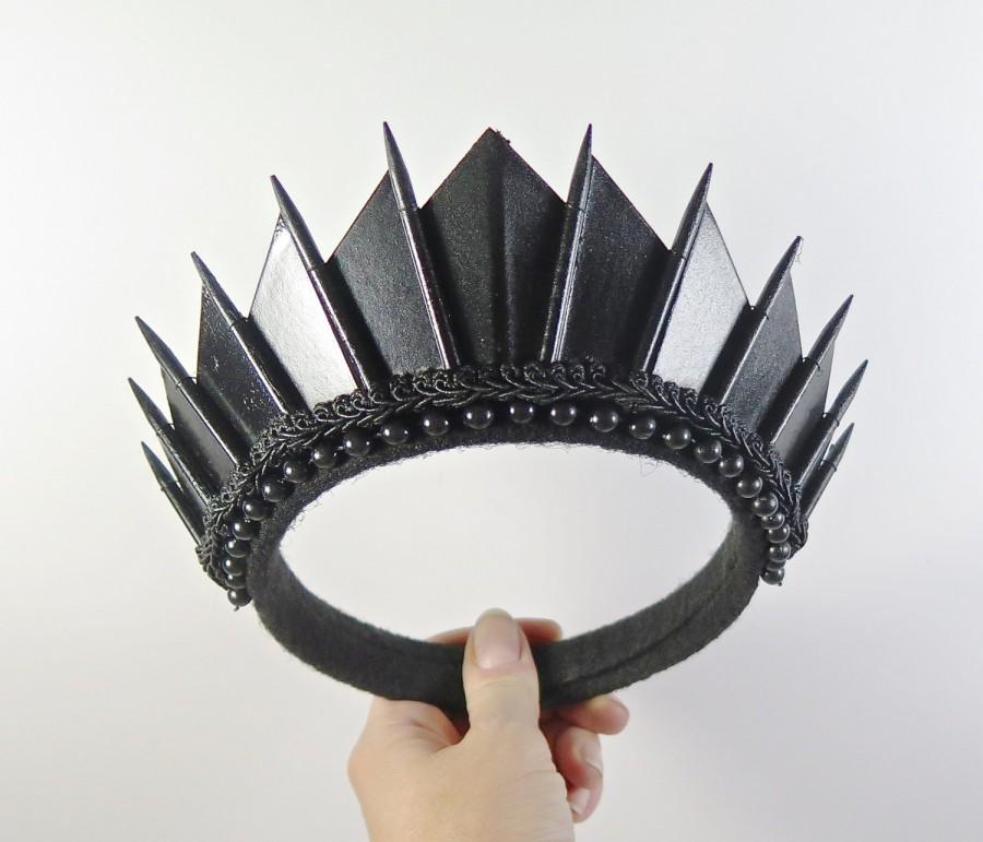 Mariage - Black Blade Crown - by Loschy Designs