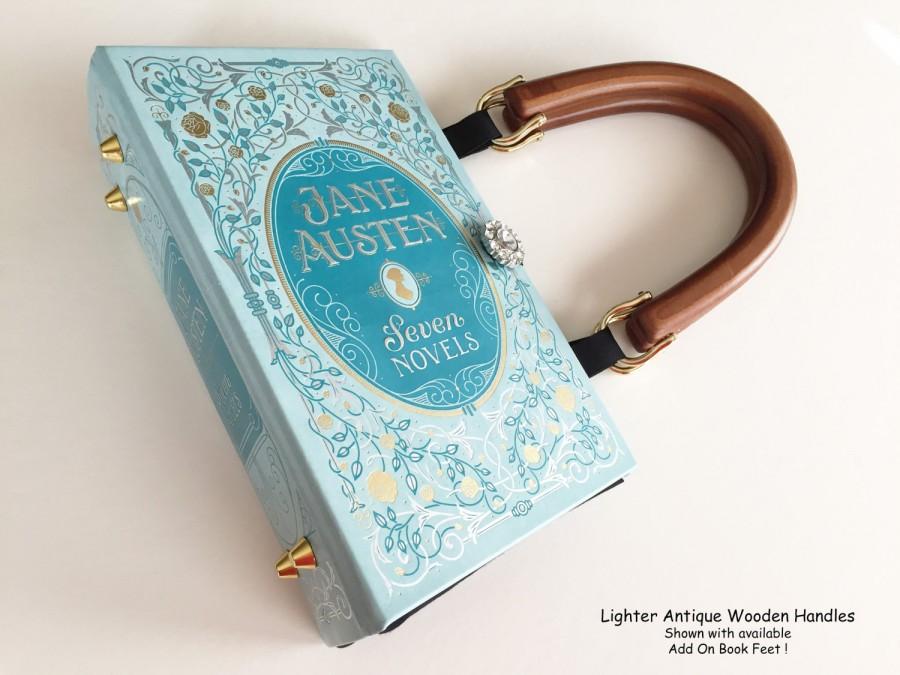 زفاف - Jane Austen Book Purse - Jane Austen Book Cover Handbag - Jane Austen Gift - Jane Austen Book Cover Clutch - Bookish Bridal Gift