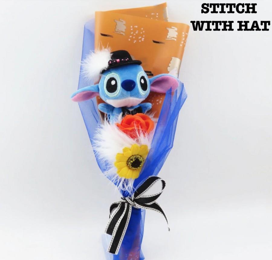 Mariage - Disney Inspired Stitch Small Bouquet, Gifts for girl, gifts for daughter, birthday gift for girl