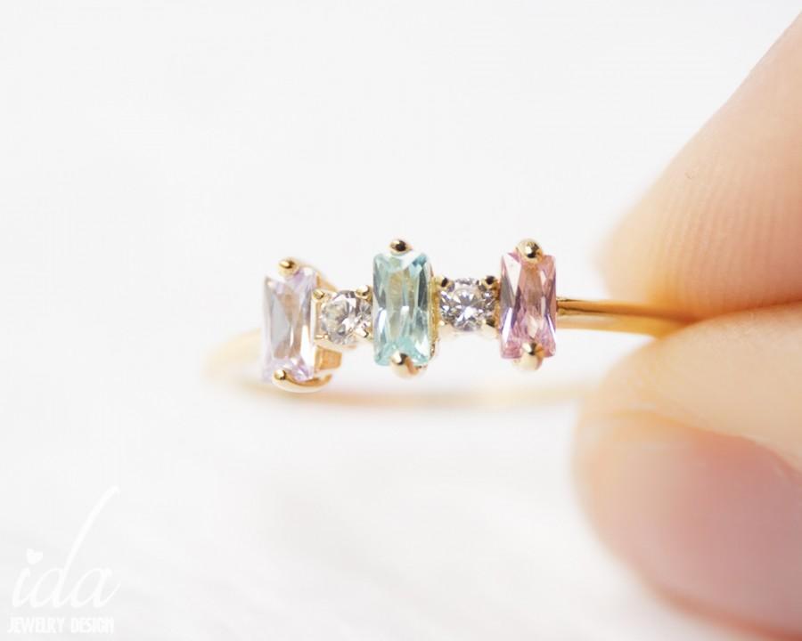 Свадьба - Custom Personalized Birthstone Jewelry Gift for Women, Birthstone Ring, Mothers Ring, Personalized gifts for Mom, Rings for Women