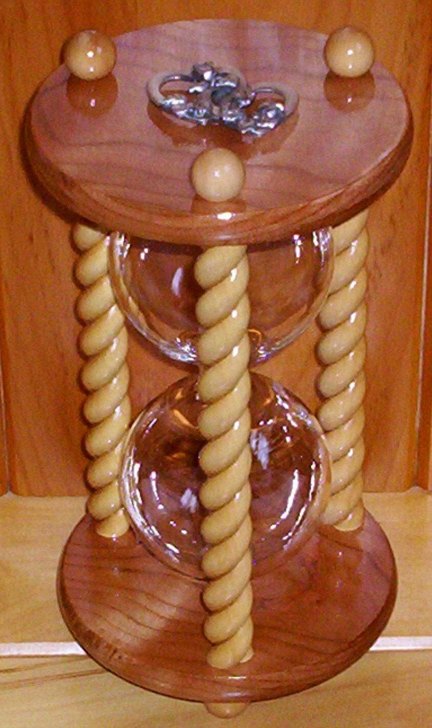 Wedding - Unity Hourglass - The Honeymoon Cherry and Maple Wedding Unity Sand Ceremony Hourglass by Heirloom Hourglass - The Original Unity Hourglass