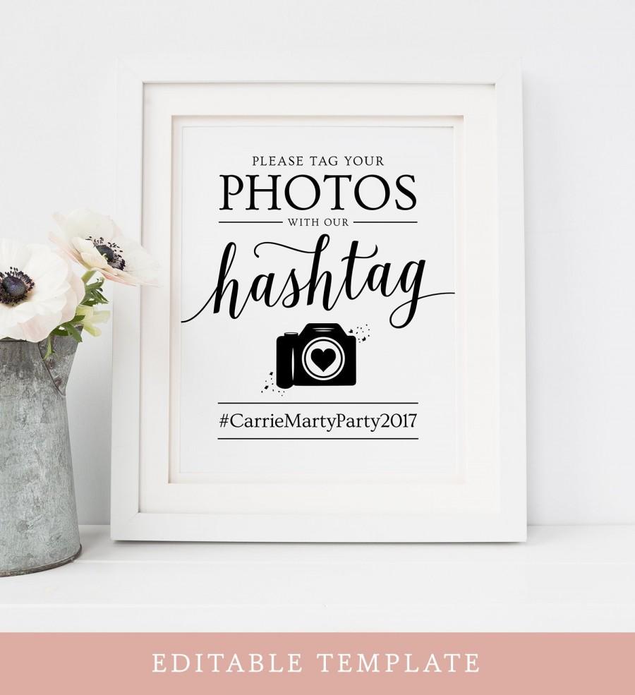 زفاف - Wedding Hashtag Sign Printable Hashtag Sign for Wedding, Hashtag Wedding Sign