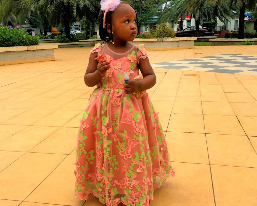 زفاف - Butterfly Dress for Children, Ball Dress for Children, Flower Girl Dress