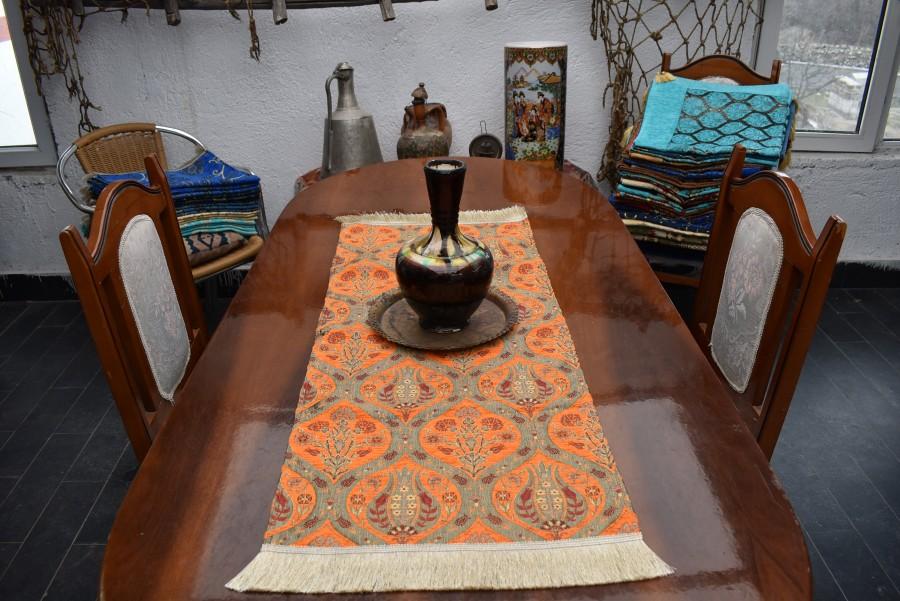 زفاف - small size turkish table runner chenille fabric decorative table runner 17 inch x 39 inch bohemian decor colorful decorative table runners