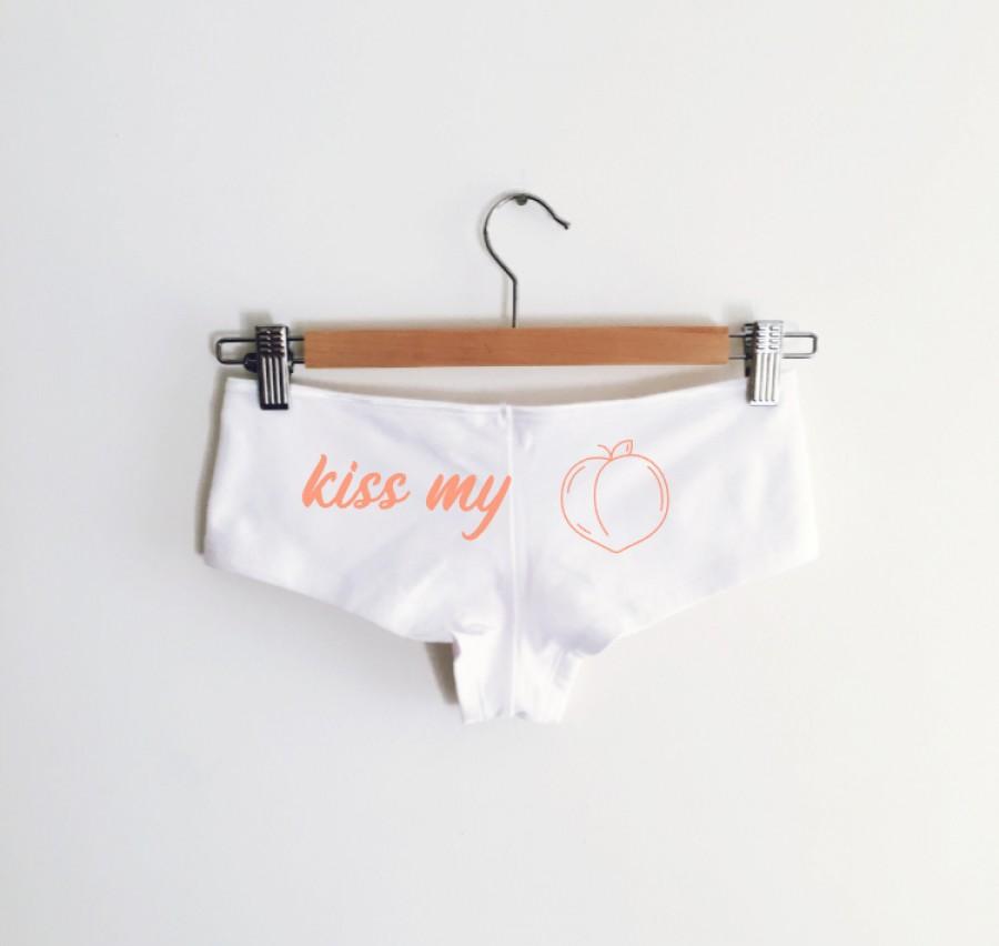 Mariage - Kiss My Peach Underwear - by So Effing Cute