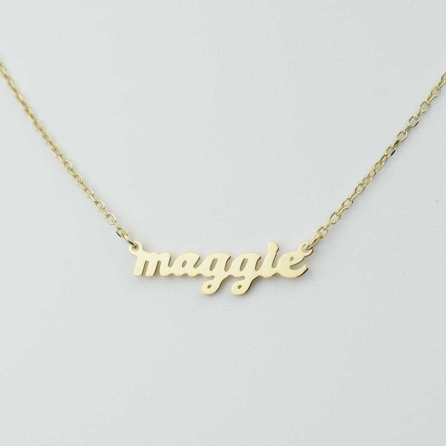 Mariage - Name Necklace / Custom Name Necklace / Personalized Name Necklace / Bridesmaid Gifts / Valentines Day Gifts / Gift For Mom / Gift For Her