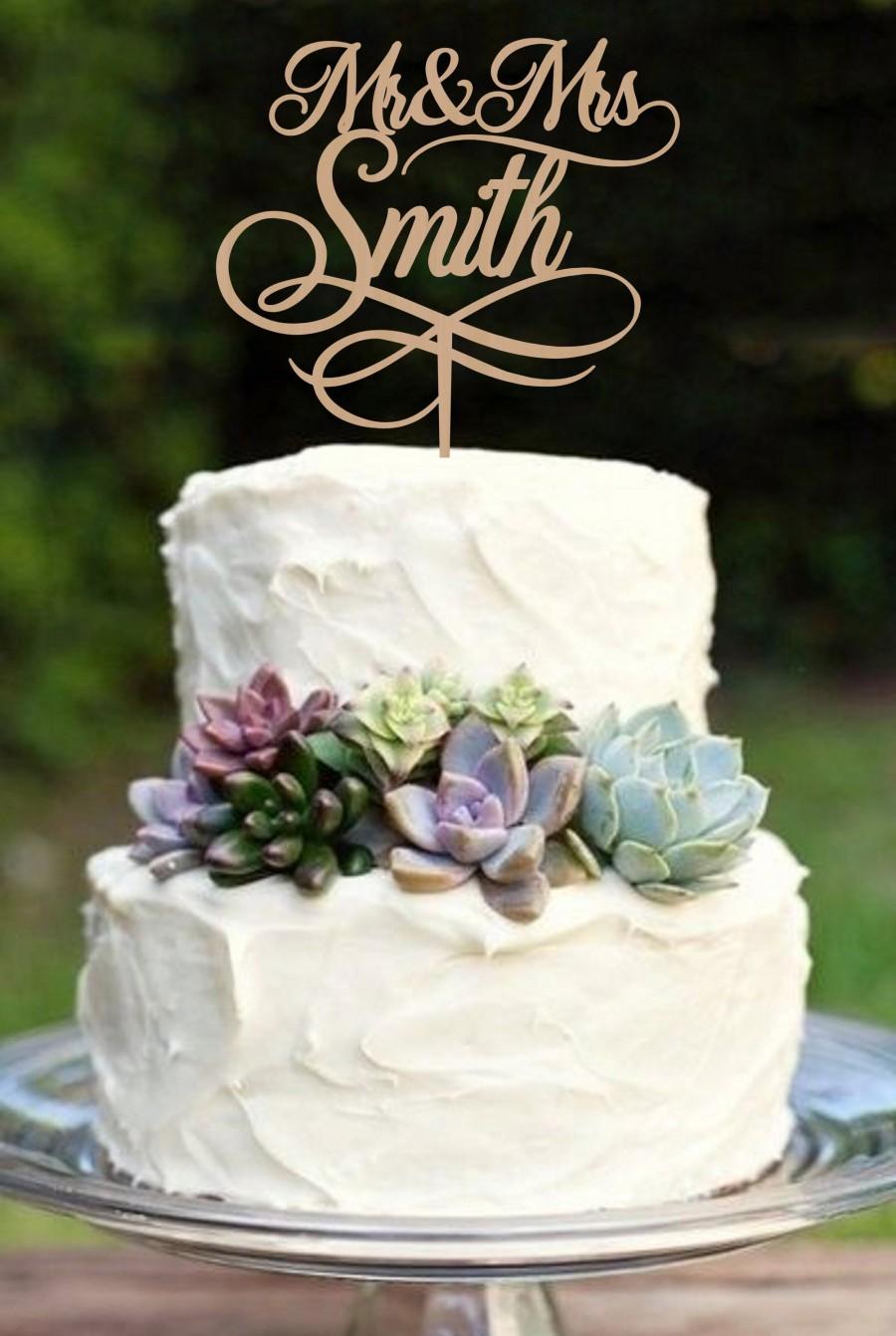Hochzeit - Wedding Cake Topper Mr and Mrs  Cake Topper Personalized Cake Topper Custom Wedding Cake Topper Wood Cake topper Rustic Cake topper