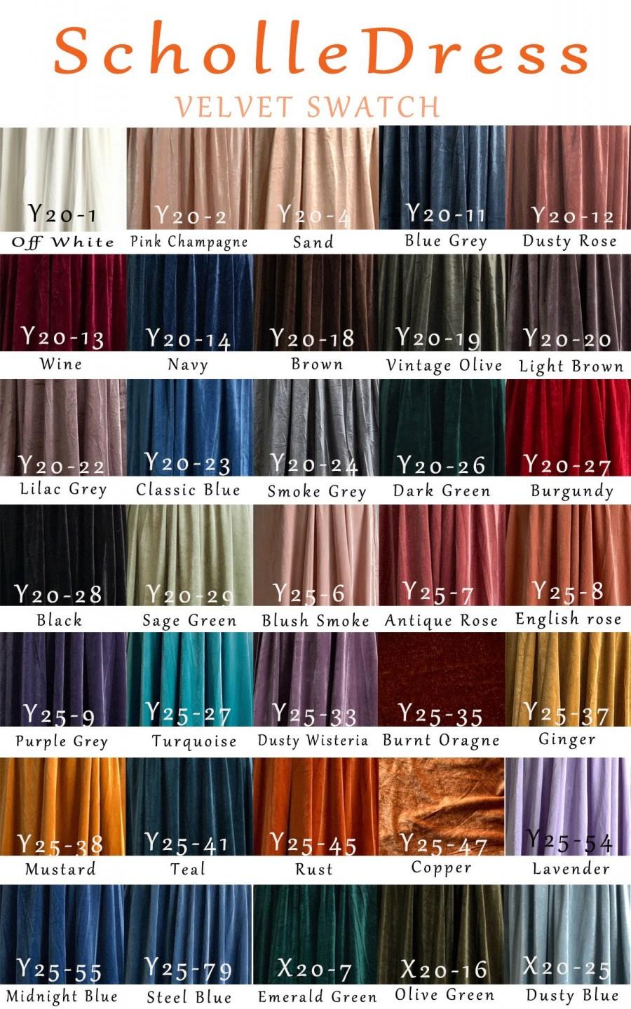 Mariage - VELVET swatch FABRIC sample Free Shipping