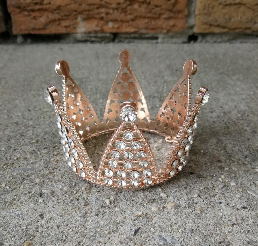 زفاف - Rhinestone Crown - Gold, Rose Gold, and Silver for Girl's headpieces, for cake topper, or party decorations