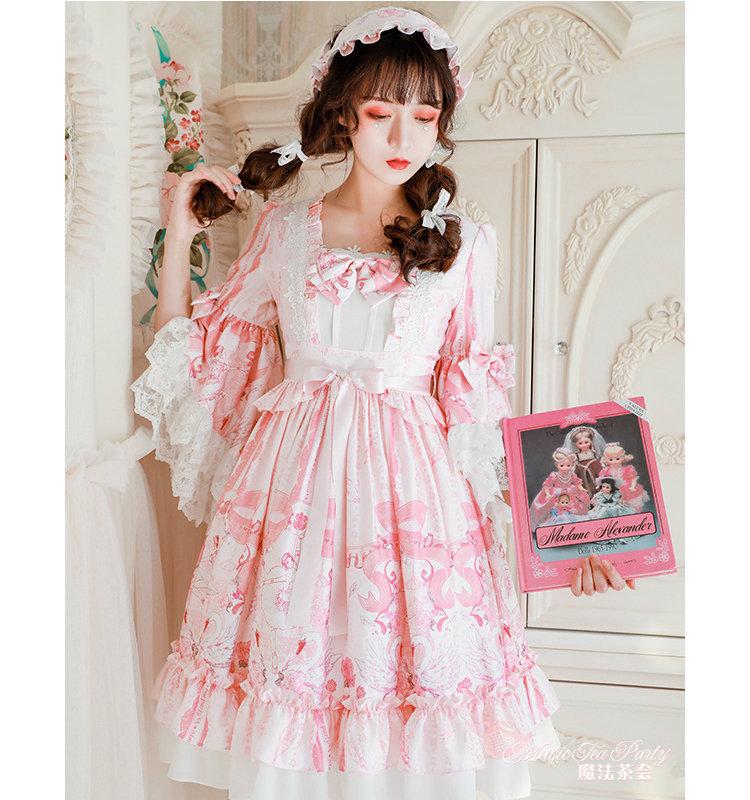 زفاف - Swan Lake Princess Sleeve Dress, lolita dress, lolita op, Magic Tea Party