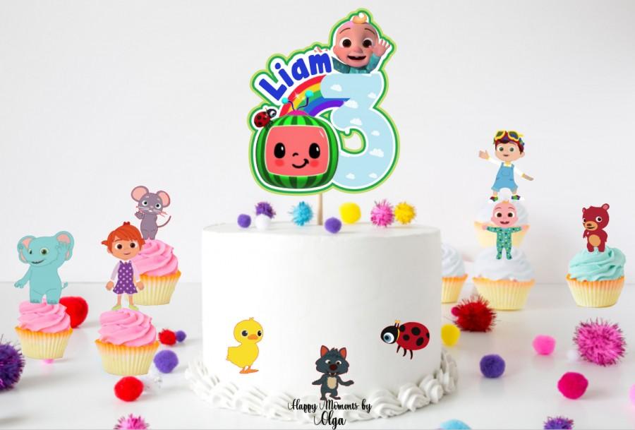 Свадьба - Cocomelon Cake Topper, Cocomelon Birthday, Cocomelon Nursery Rhymes,  Cocomelon party, Cocomelon 1st Birthday