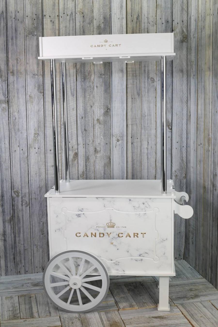 Mariage - Candy Cart various sizes, from 2.2m Tall (7ft) to 105cm desktop. Made From 10mm Plastic, Fully Printed. Freestanding