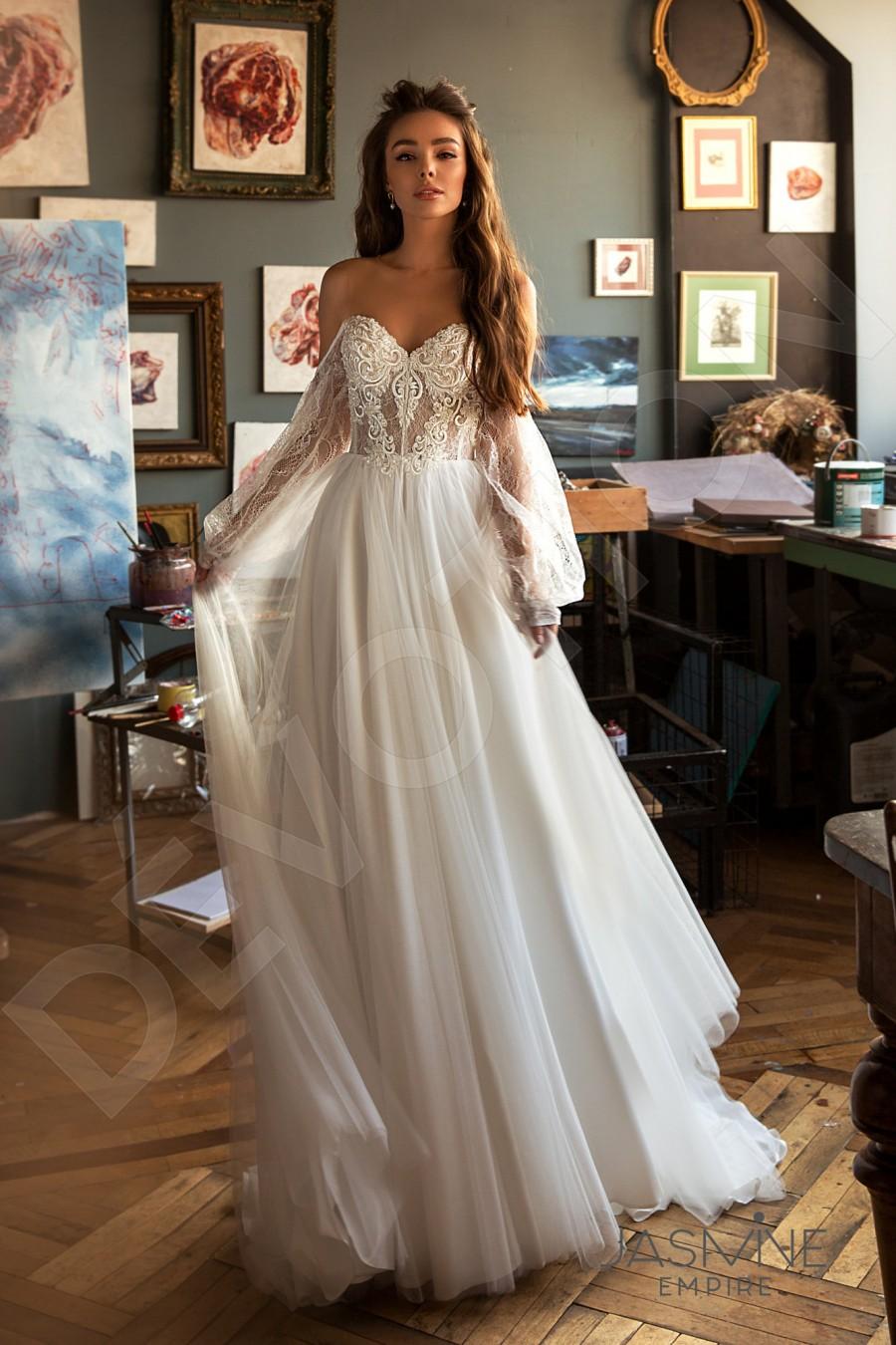 زفاف - Individual size A-line silhouette Roxana wedding dress. Modern style by DevotionDresses