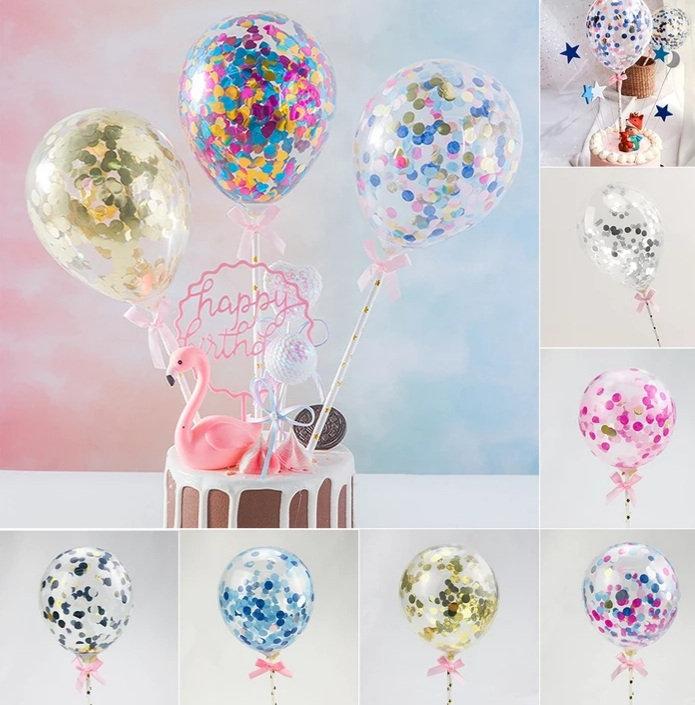 Свадьба - Customised Single Mini Balloon Cake Topper 