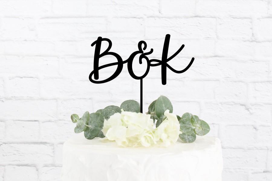 زفاف - Monogram Cake Topper, Initials Cake Topper, Personalized Wedding Cake Topper, Cake Topper for Wedding, Personalized Cake Topper