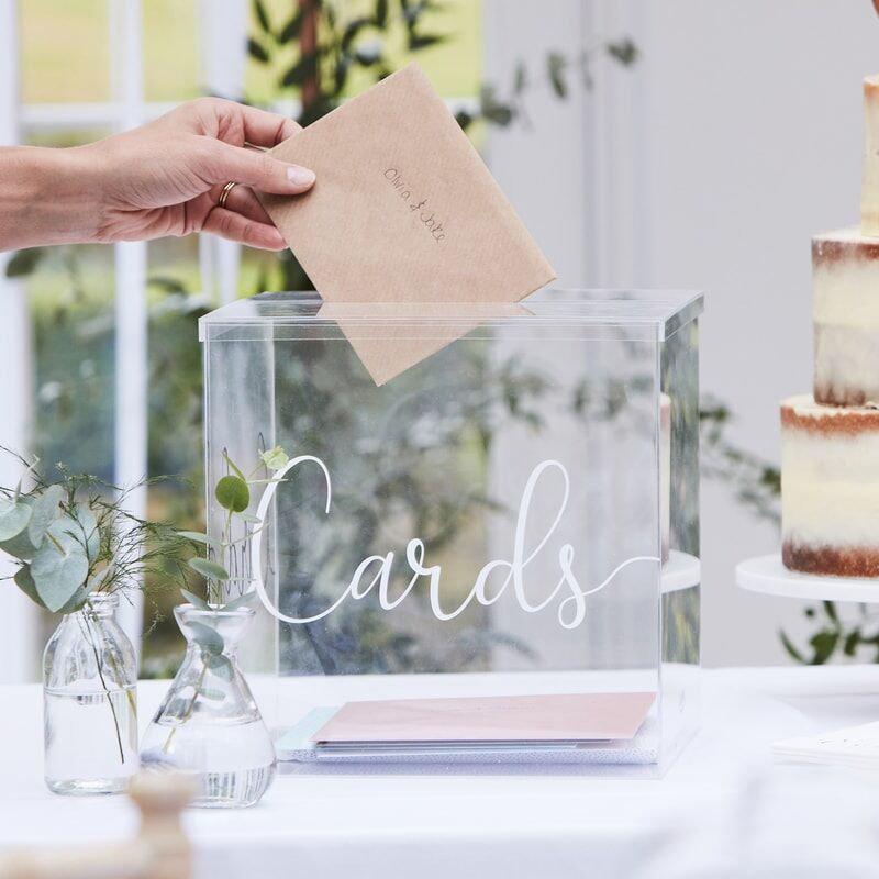 Wedding - Acrylic Wedding Card Post Box, Wedding Card Box, Wedding Gifts Box, Wedding Card Holder, Wedding Envelope Box, Thank you Box