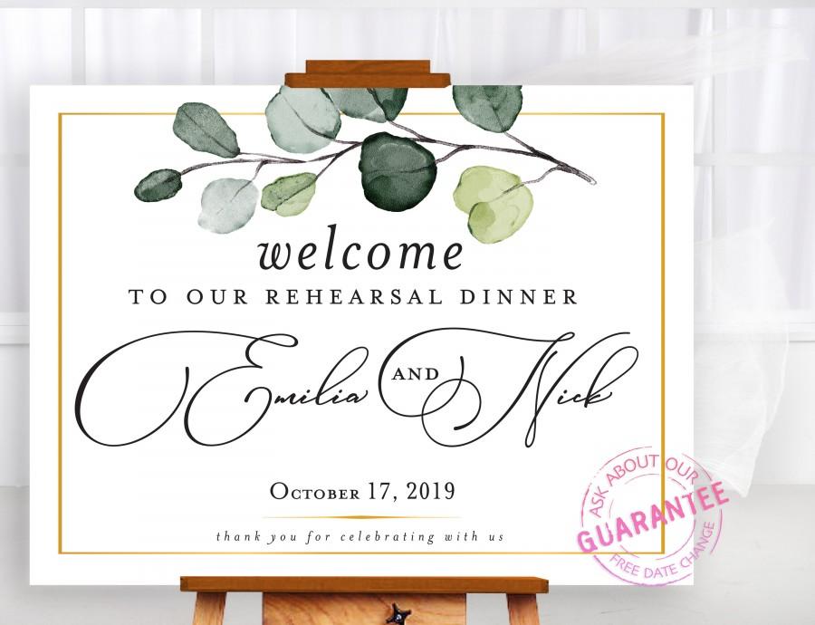 Mariage - Rehearsal Dinner Sign 