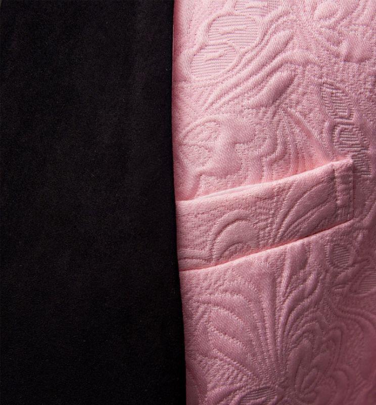 Wedding - Gorgeous Pink Jacquard Prom Suits 