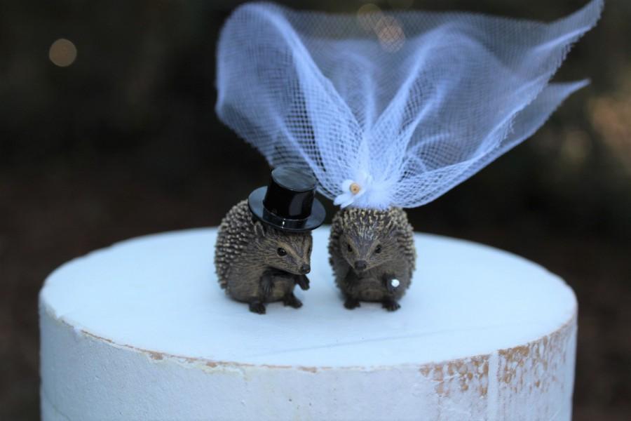 Hochzeit - Hedgehog-Bride-Groom-Unique-Wedding-Animal-Woodland-Wildlife-