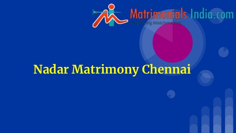 Mariage - Nadar Matrimony Chennai