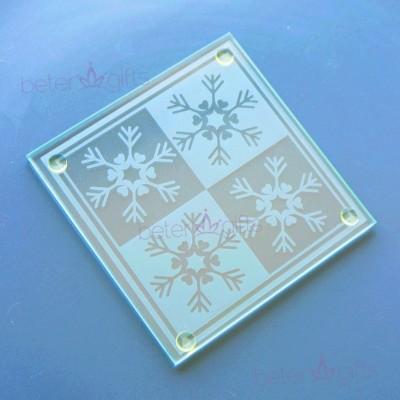 زفاف - #beterwedding Party Gift Glass Coaster Happy New Year Souvenirs BD005