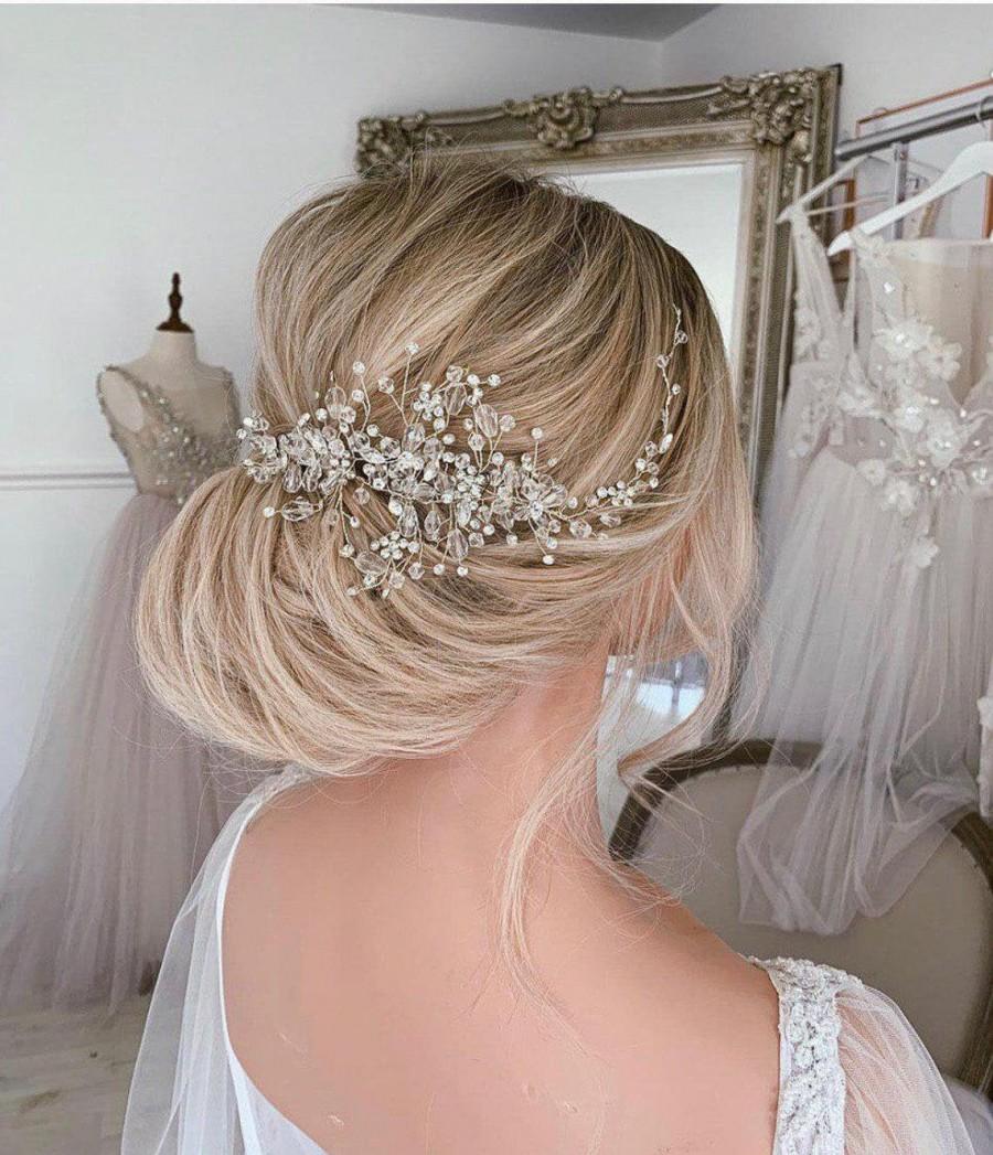 Wedding - Bridal Hair Vine Crystal Hair Vine Bridal Hair Vine Wedding Hair Vine Crystal Hair Piece Bridal Jewelry Hair Vine Wreath Bridal accessory