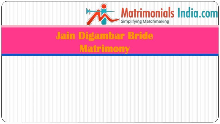 Mariage - Jain Digambar Bride Matrimony