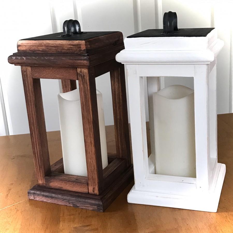 Свадьба - Wood Lantern/Centerpiece