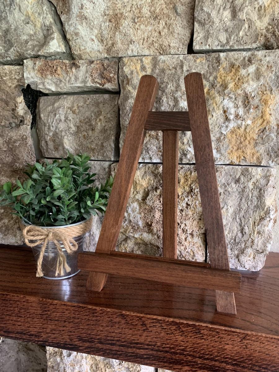 زفاف - Wood Tabletop Easel, Wedding Sign Stand