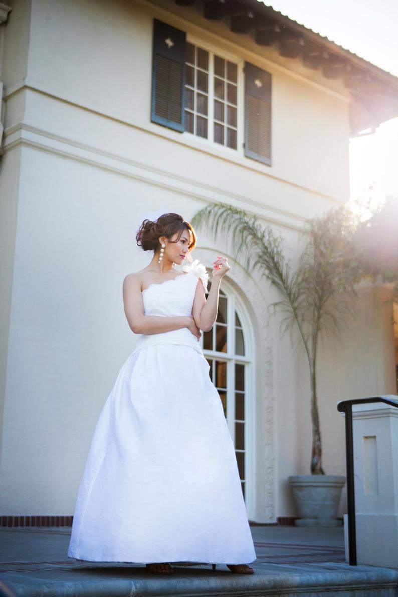 Hochzeit - HARMONY: A Lightweight Taffeta Wedding Dress
