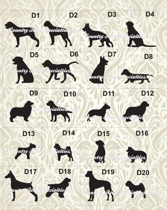 Mariage - Dog and Cat Pet Silhouette cake topper add on MADE IN USA