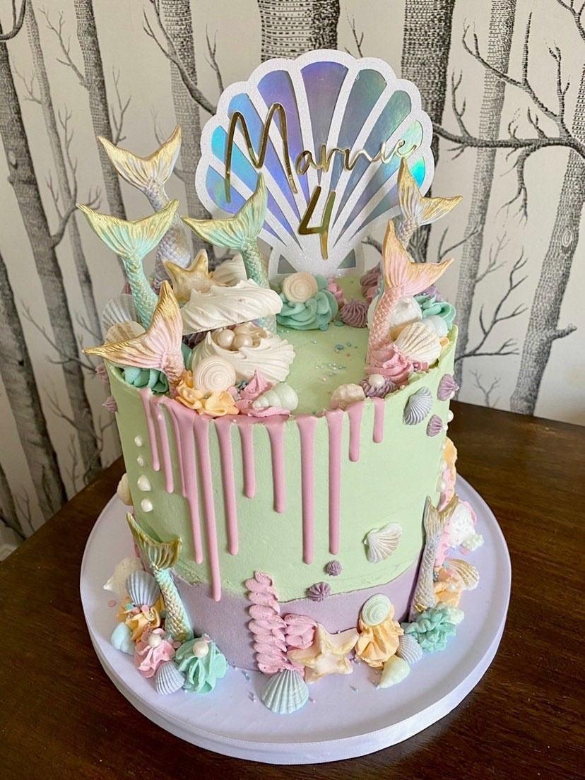 Свадьба - Mermaid Cake Topper 