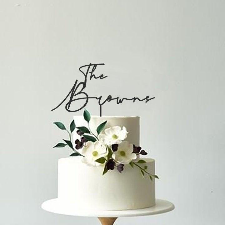 Bridal Shower Cake Decor Rustic Chic Bride and Groom Cake Topper Anniversary Silver Glitter Wedding Mr & Mrs Cake Topper 