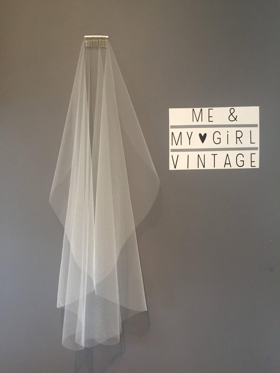 Hochzeit - Single Layer Simple Wedding Veil